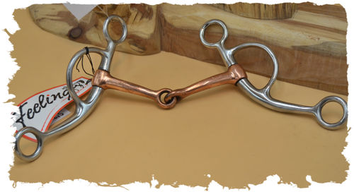Snaffle bit with shanks,  12,5 + 13,5 cm