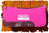 Wollfilz-Pad Square 32"x32" PINK & PACIFIC